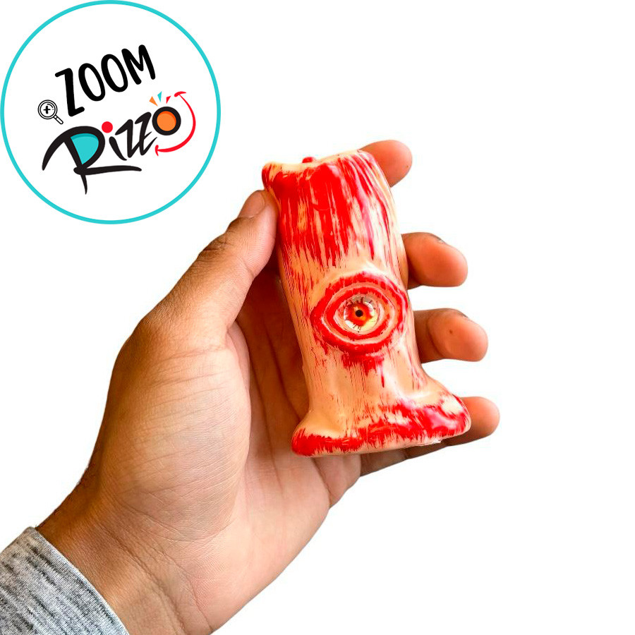 Detalhes do Enfeite Decorativo de Halloween - Olho Vela com Luz - 9,5cm - 1 unidade - Rizzo