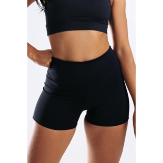 Short  Premium Preto em Poliamida SH165 em Oferta na Shopee