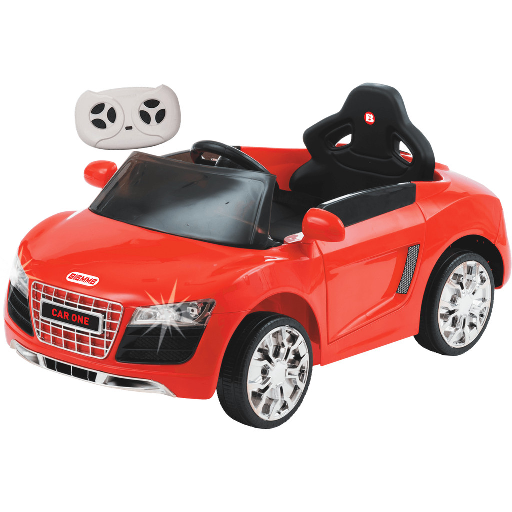 Carro Eletrico Biemme Car One AD Audi Vermelho 6V Controle em Oferta na Shopee