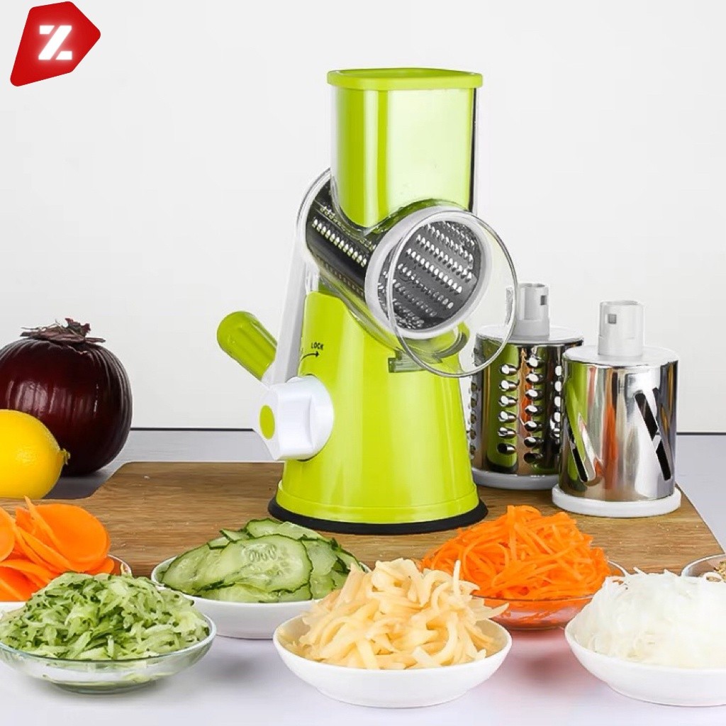 Ralador de Queijo Fatiador Legumes Cortador Vegetais Manual 3 em 1 Multiuso Cozinha em Oferta na Shopee