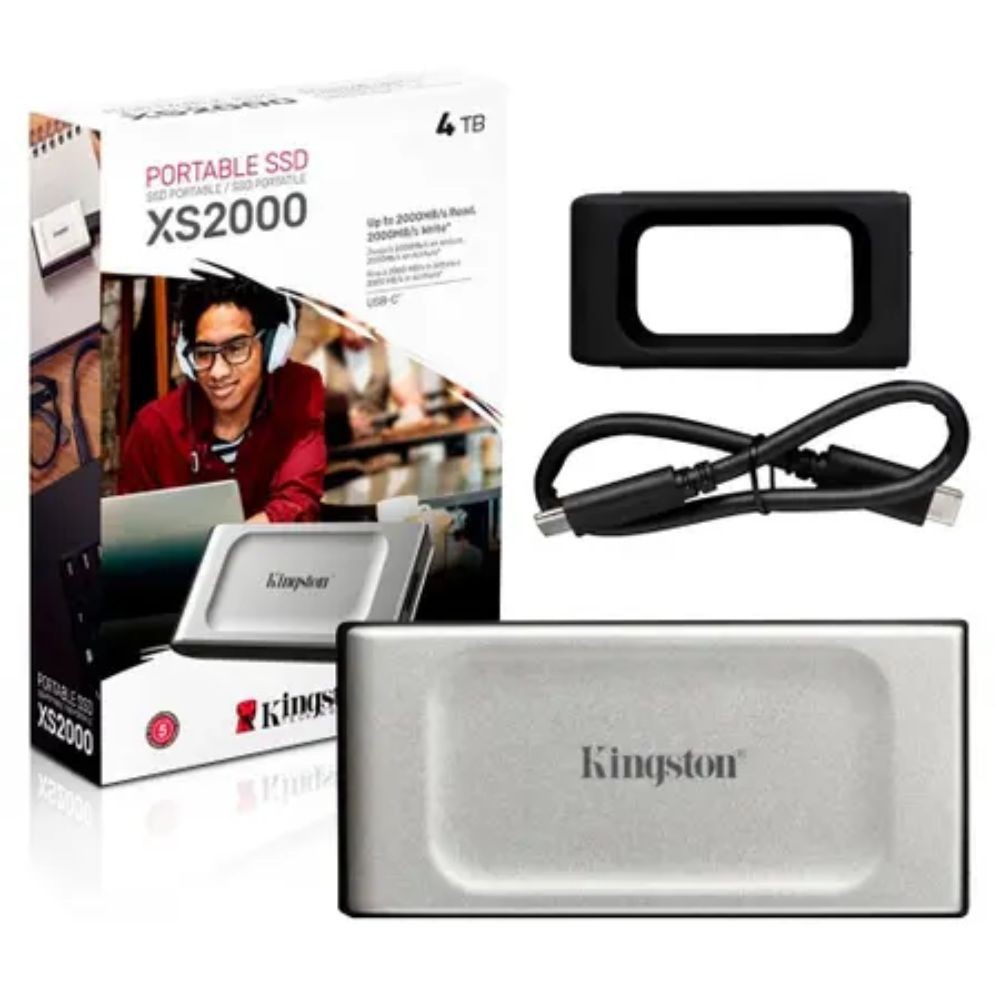 Hd Ssd Externo 4tb Kingston Sxs2000 Type-c 3.2 - 2000g/4000 Mb/s