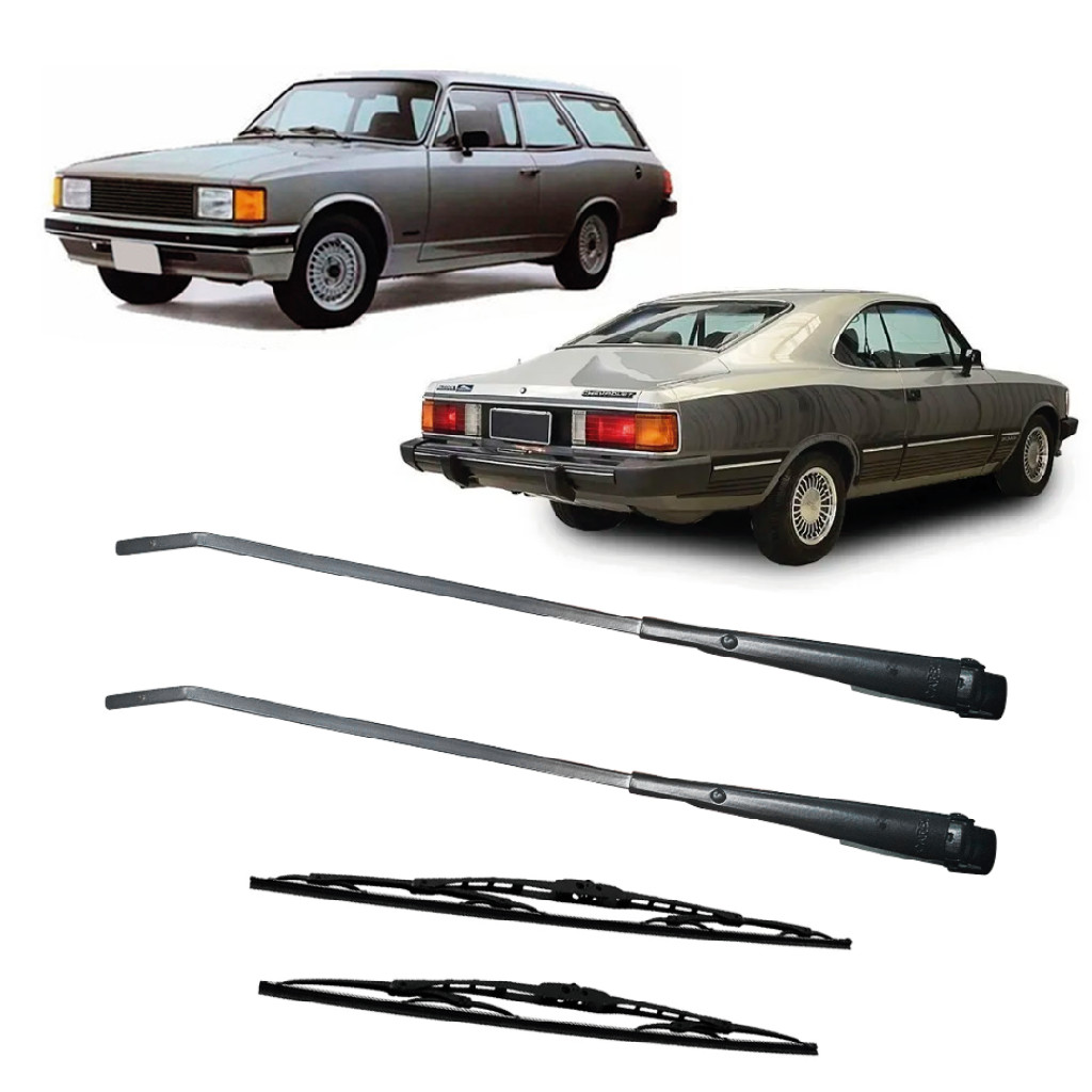 Par Braço Limpador Palheta Opala Caravan 80 82 84 86 87 88