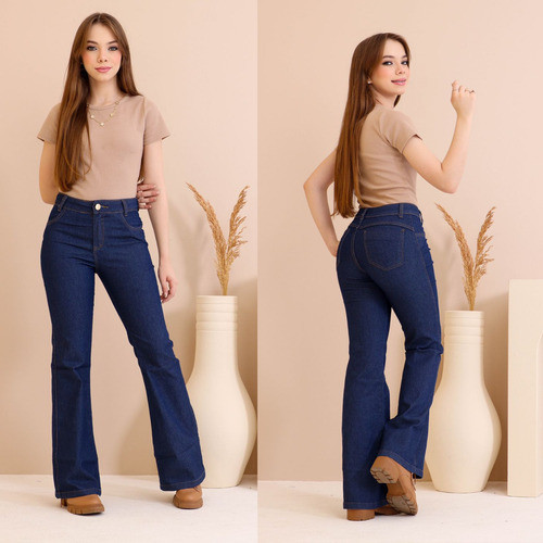 Calça Feminina Juvenil Flare Jeans Com Lycra Meninas 10 ao 16 - OR em Oferta na Shopee