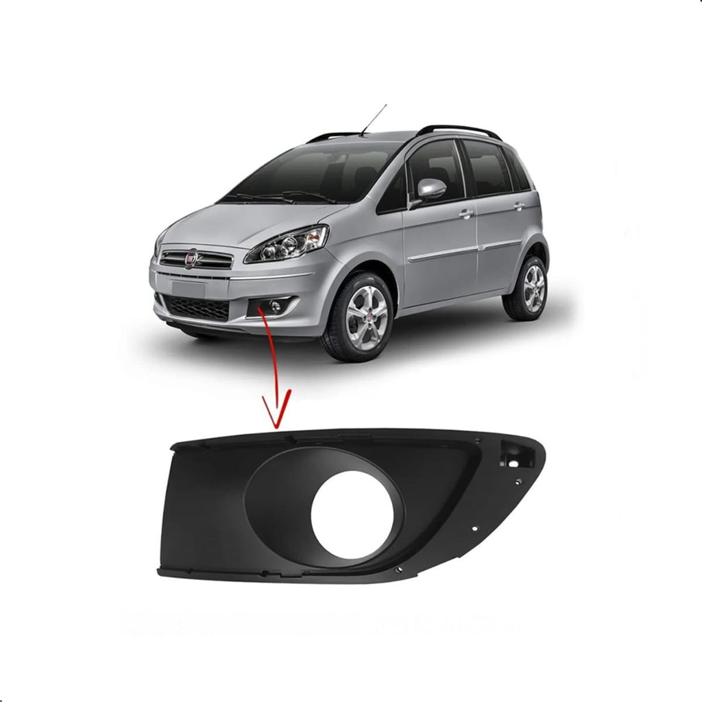 Moldura Farol De Milha Lado Esquerdo Fiat Idea em Oferta na Shopee