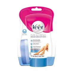 Creme Depilatório Veet para Banho Pure e Fresh 150ml Peles Delicadas