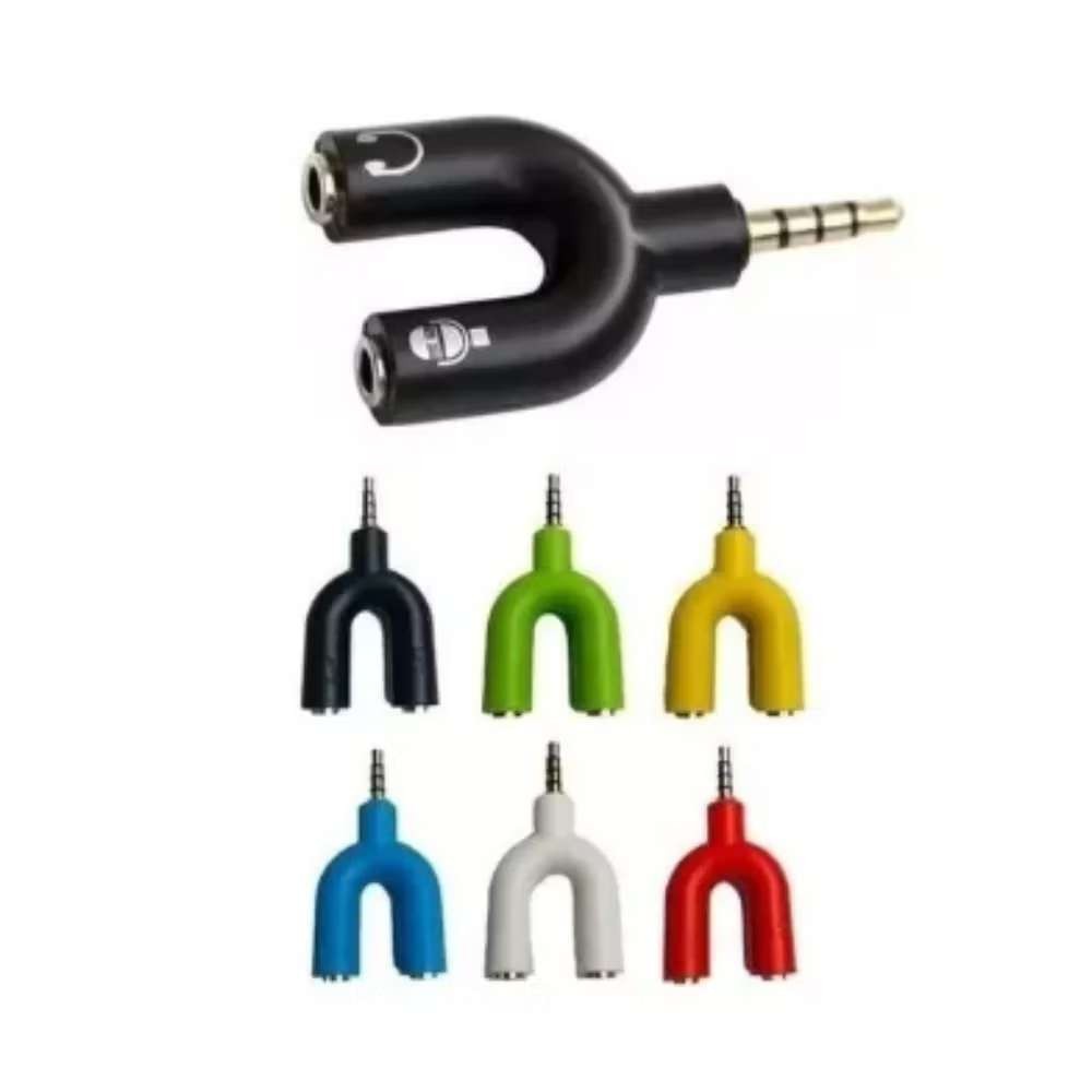 kit 2 Cabo Adaptador Splitter P3 X P2 Gamer Fone Microfone Headset Xbox Ps4 A25
