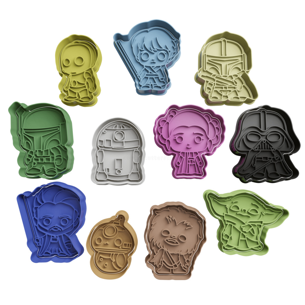 Conjunto Star Wars Cute Cortador de Biscoito - Star Wars