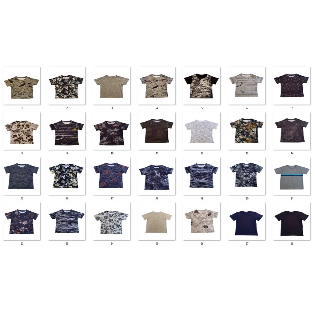 Kit 5 Camiseta Juvenil Menino 2 ao 16 Cores e Estampas Sortidas em Oferta na Shopee