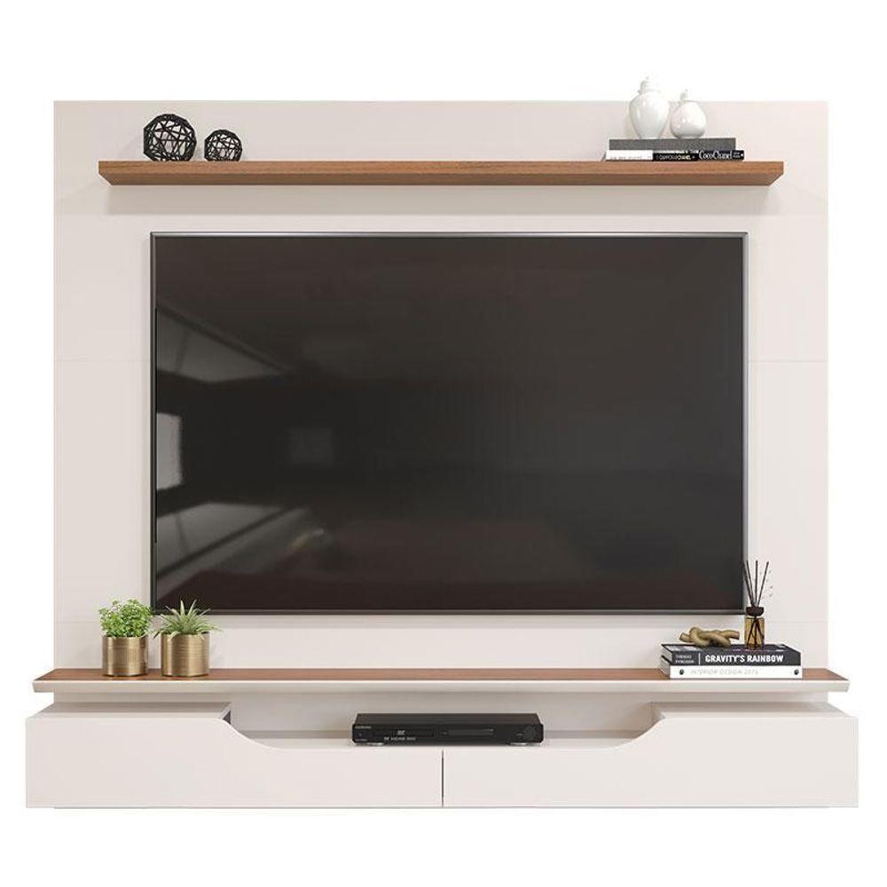 Painel Para Tv Levi Off White Freijó - Dj Móveis em Oferta na Shopee
