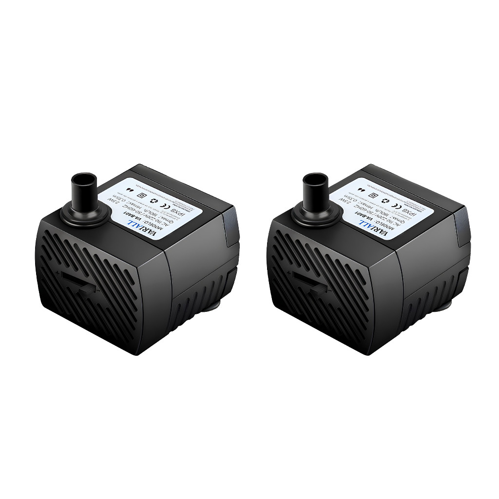 Kit 2 Bomba Submersa Bombinha Motor Para Fonte Água Aquário Bebedouro Pet Bivolt 110v/220v