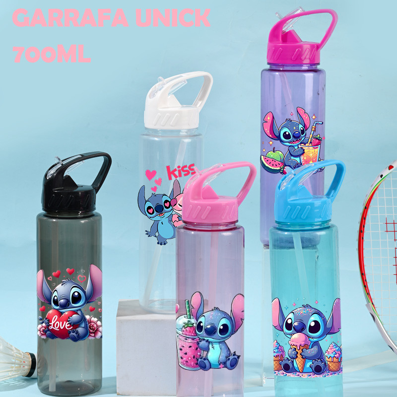 Garrafa Stitch 650ml Bebidas com Bico ideal para Hidratação em Oferta na Shopee