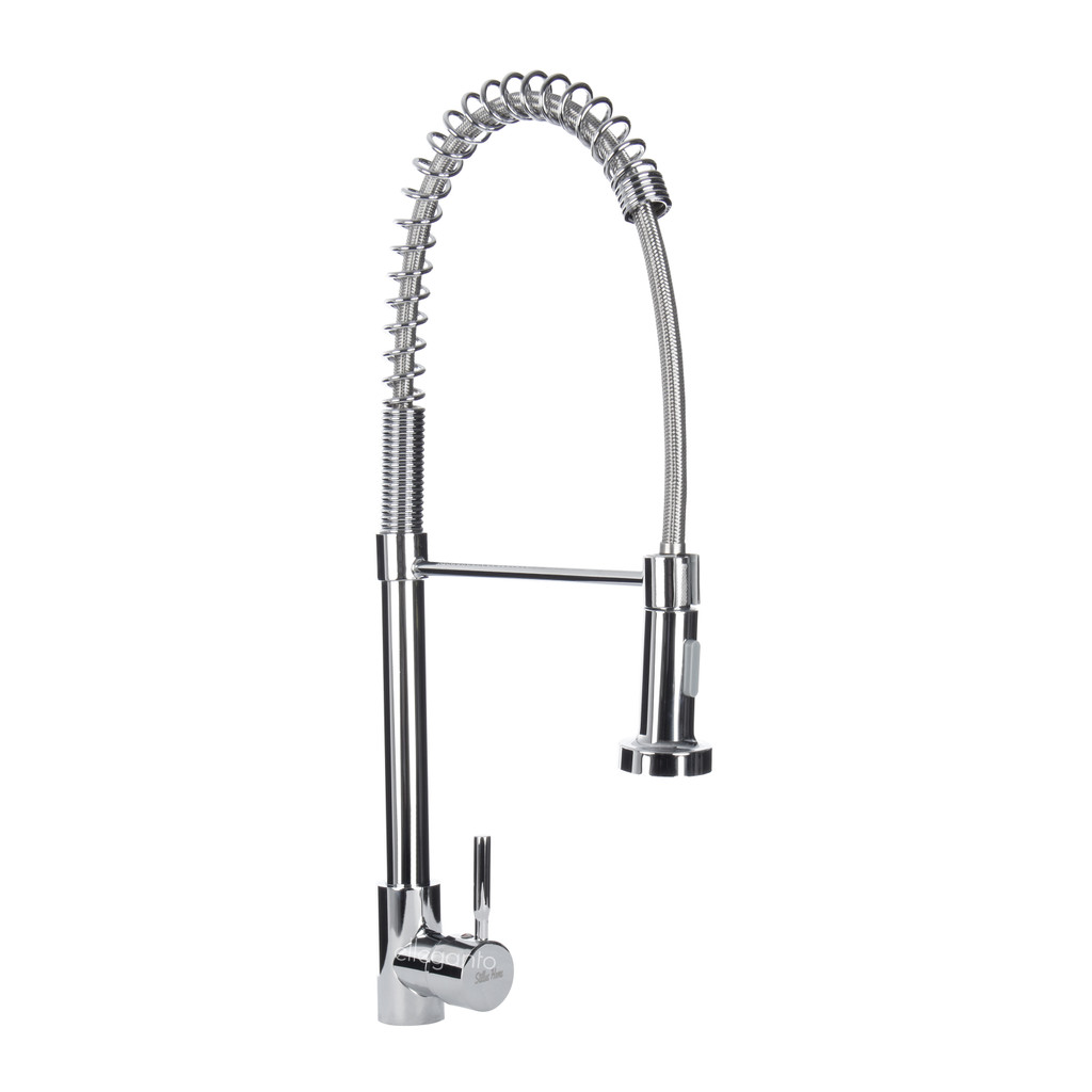 Torneira Cozinha Gourmet Flexível Giratória Luxo Monocomando Premium Inox