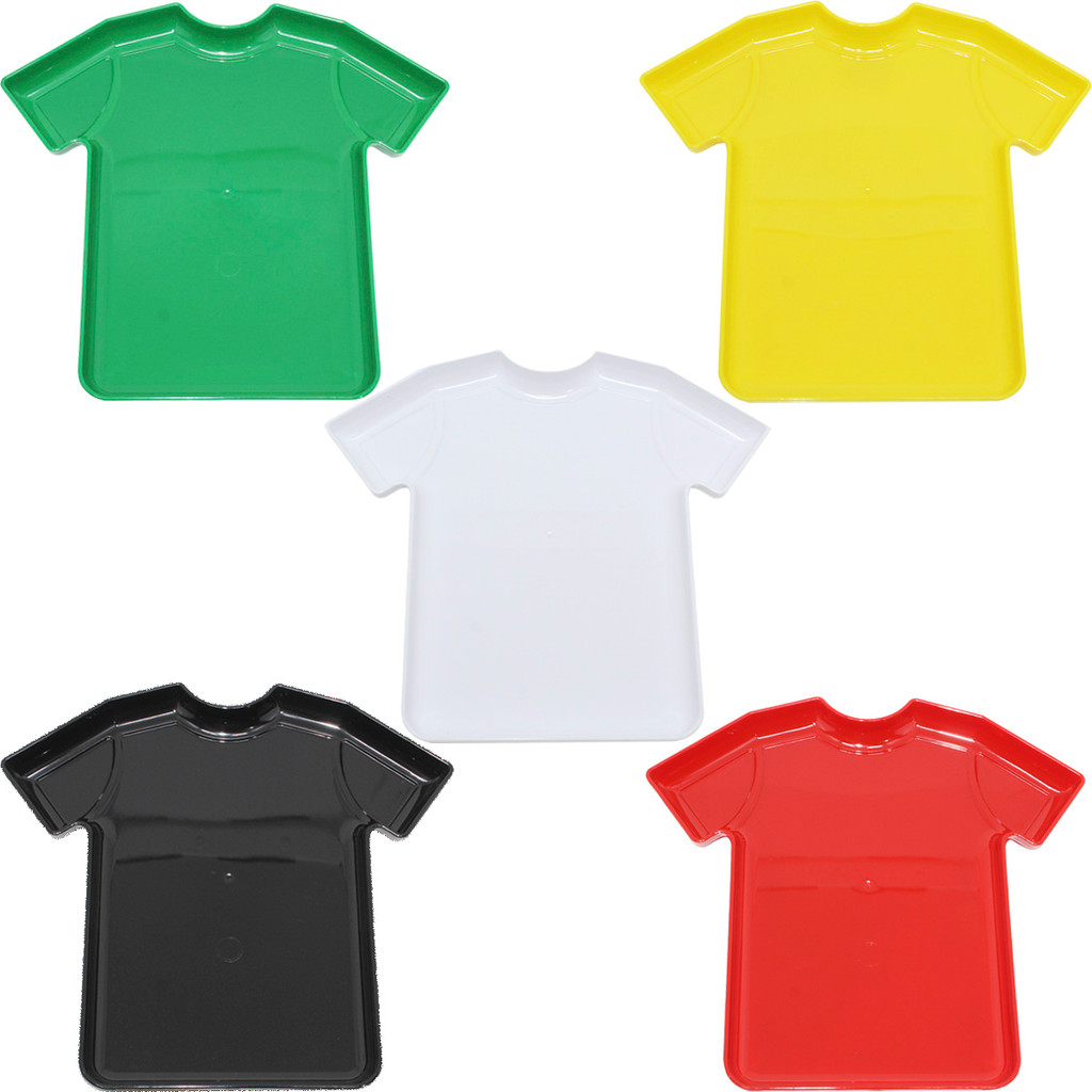 Kit 05 Bandeja Camiseta de Futebol Para Decoração Festa