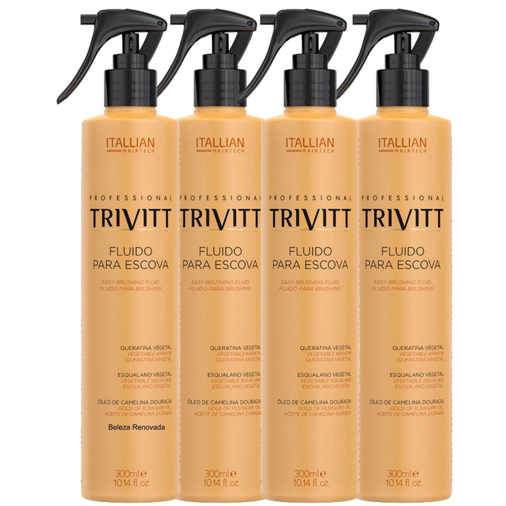 Kit 4 Fluidos Para Escova Protetor Térmico 300Ml em Oferta na Shopee