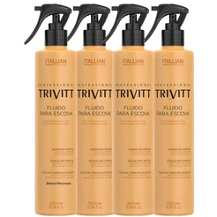 Kit 4 Fluidos Para Escova Protetor Térmico 300Ml