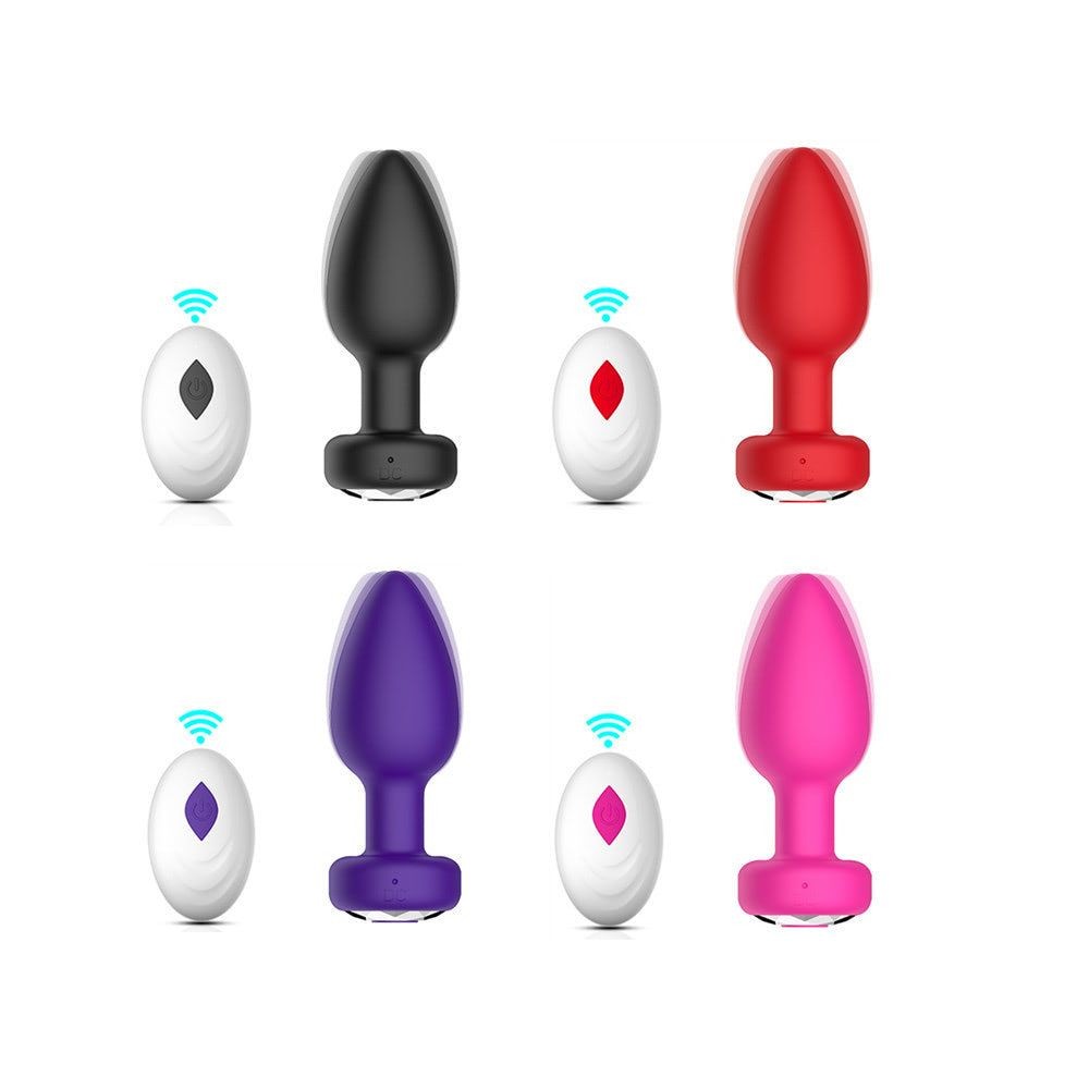 Plug Anal em Silicone: 10 Modos de Vibração e Controle Remoto em Oferta na Shopee