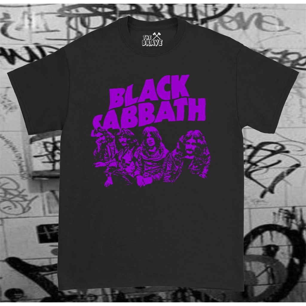 Camiseta Unissex Estampa Black Sabbath Ozzy Iommi Metal Rock - Camisa de Malha 100% Algodão - Envio Rápido - DR Bigorna