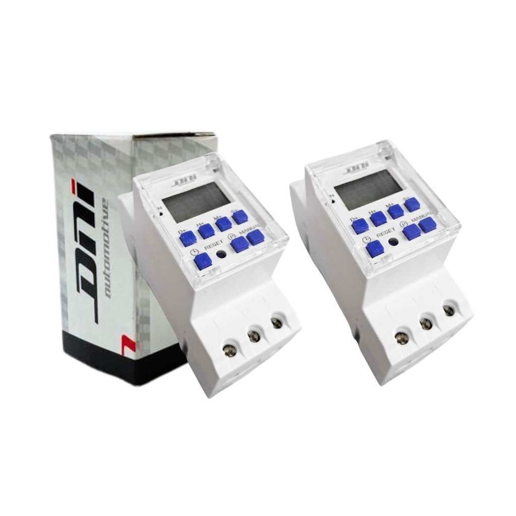 Kit 2 Timer Digital Quadro de Energia Com 56 Programações Semanais 8 Programações Diárias 220v