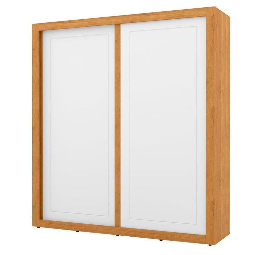 Guarda Roupa Tutto New 2 Portas De Correr Freijó Branco Soft - Matic em Oferta na Shopee