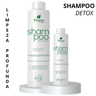 Shampoo Detox Couro Cabeludo Oleoso Limpeza Profunda Thyrre Antirresíduo Não Danifica o fio em Oferta na Shopee