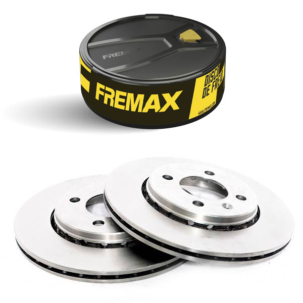 Par Disco Freio Ventilado Gol G5 2008 a 2016 Aro 14 15 Fremax em Oferta na Shopee