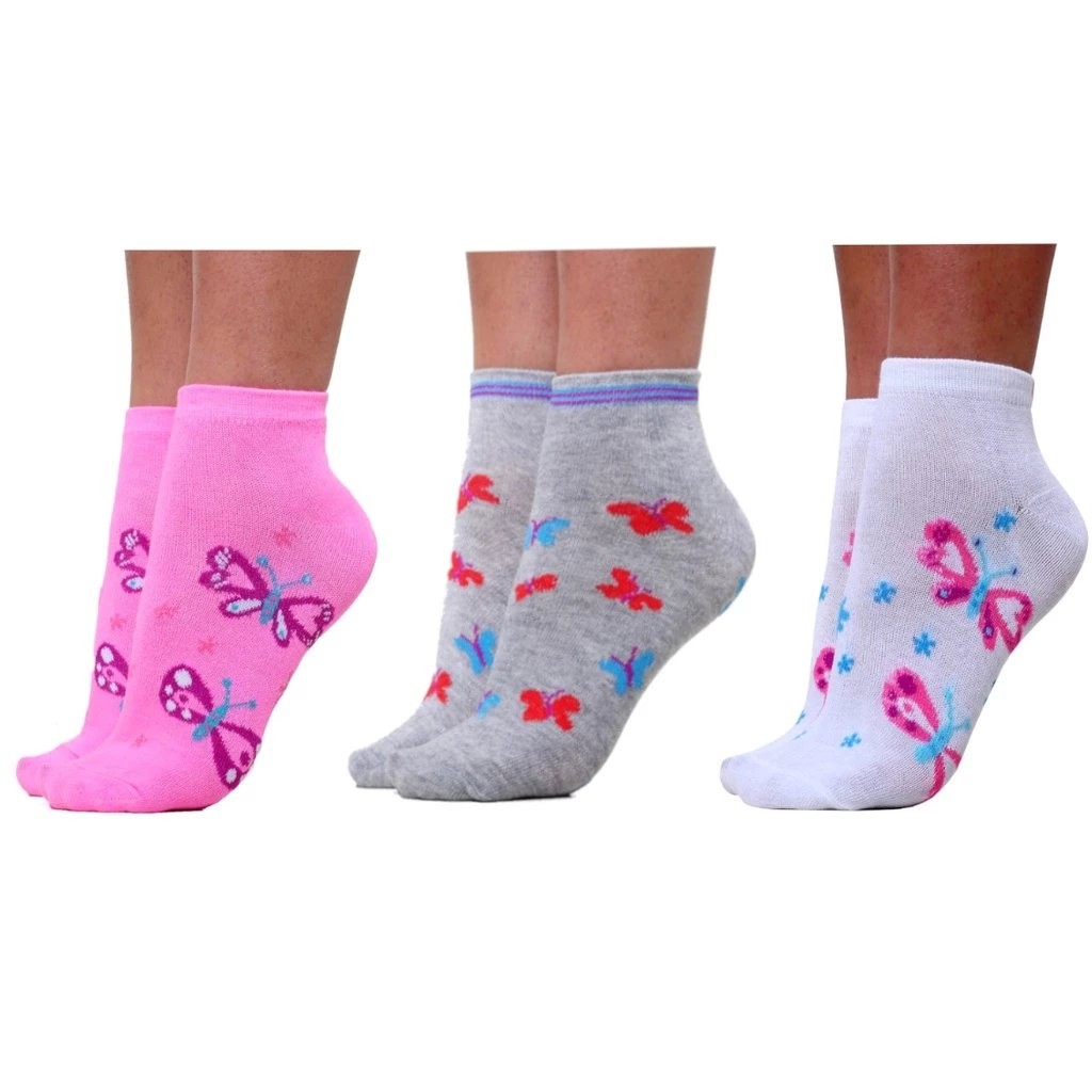 KIT PARES DE MEIA SOQUETE FEMININA - DIVERSAS CORES em Oferta na Shopee