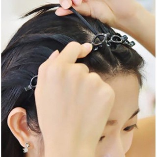 Tiara /Bandas de dupla camada presilha bandas de cabelo plástico trançado em Oferta na Shopee