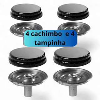 kit 4 bocas Fogão Esmaltec Espalhador + Queimador  Veneza/ Bali/ Ágata/ Munique/ Caribe em Oferta na Shopee