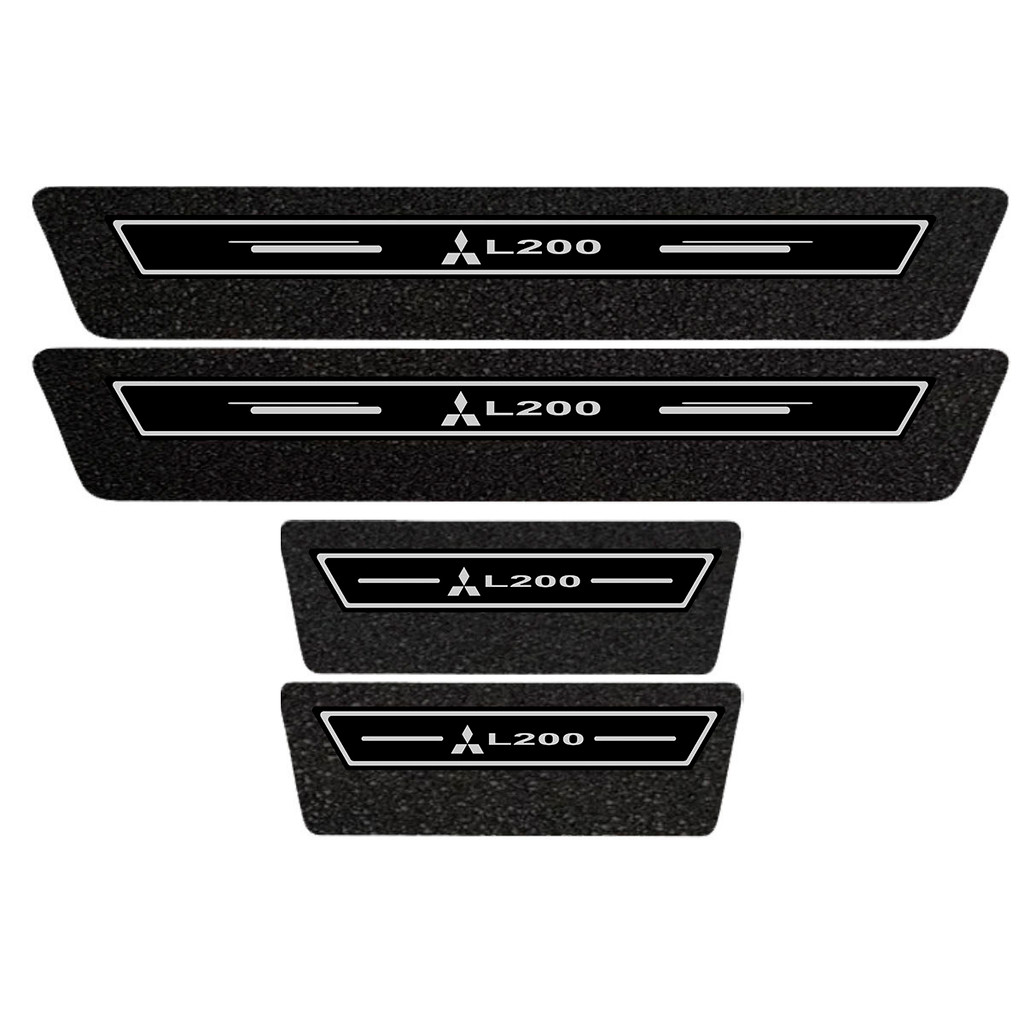 Soleira Protetora Porta Premium Preto L200 22 2023 2024 2025