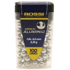 Esferas de Alumínio Rossi 6mm 0,30g - 100un