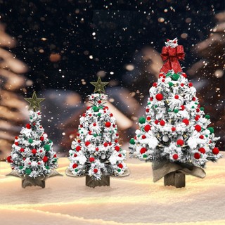 Árvore De Natal Luxo Pinheiro Com Neve Nevada 40-45cm