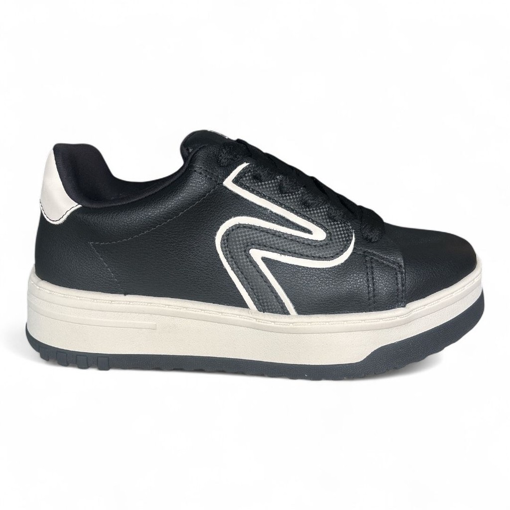 Detalhes do Tênis Feminino Sola Alta Preto Ramarim 2599202-2