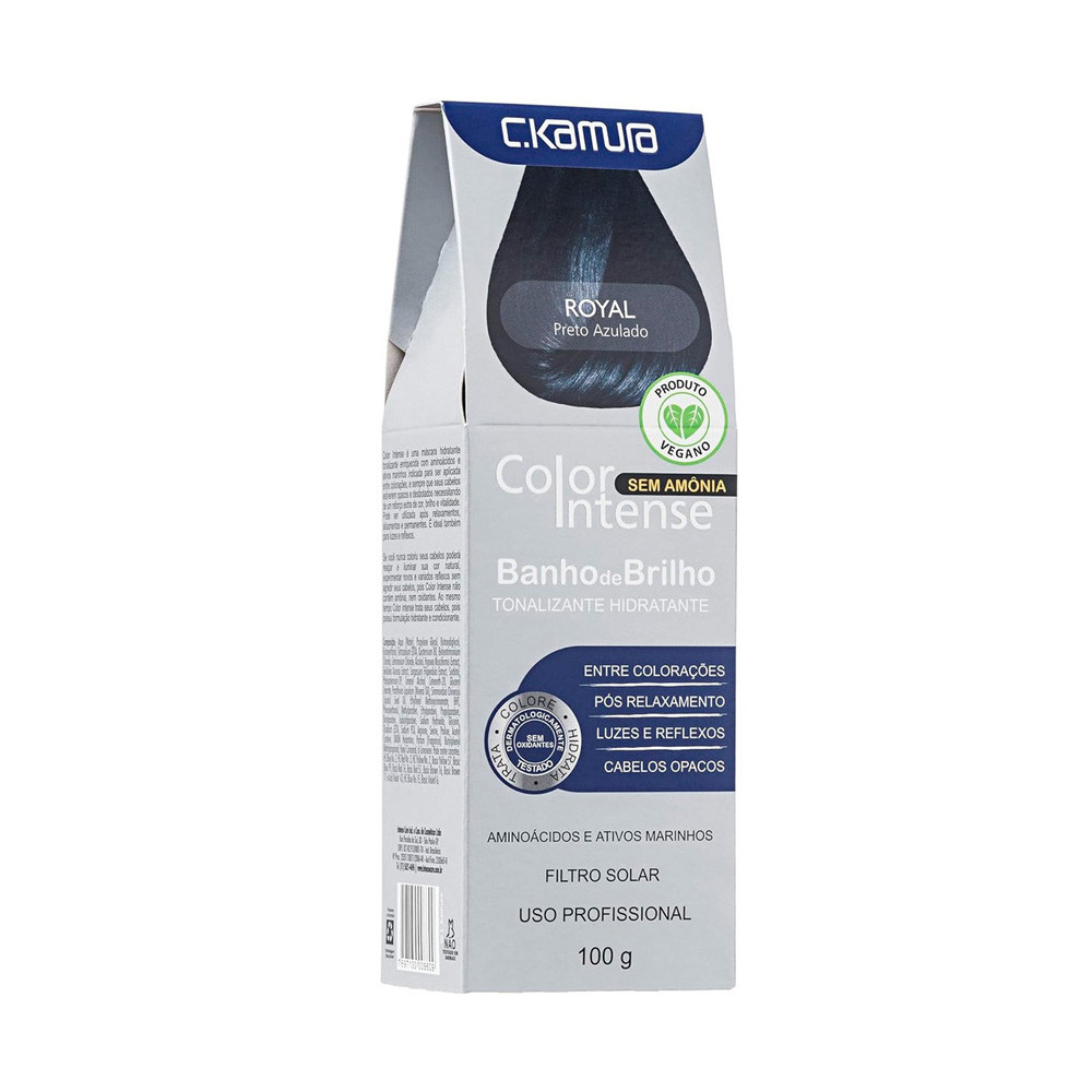 Tonalizante C.Kamura Color Intense Royal Banho De Brilho 100g em Oferta na Shopee