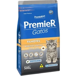 Ração Premier Gatos Filhotes Ambientes Internos Frango 500g