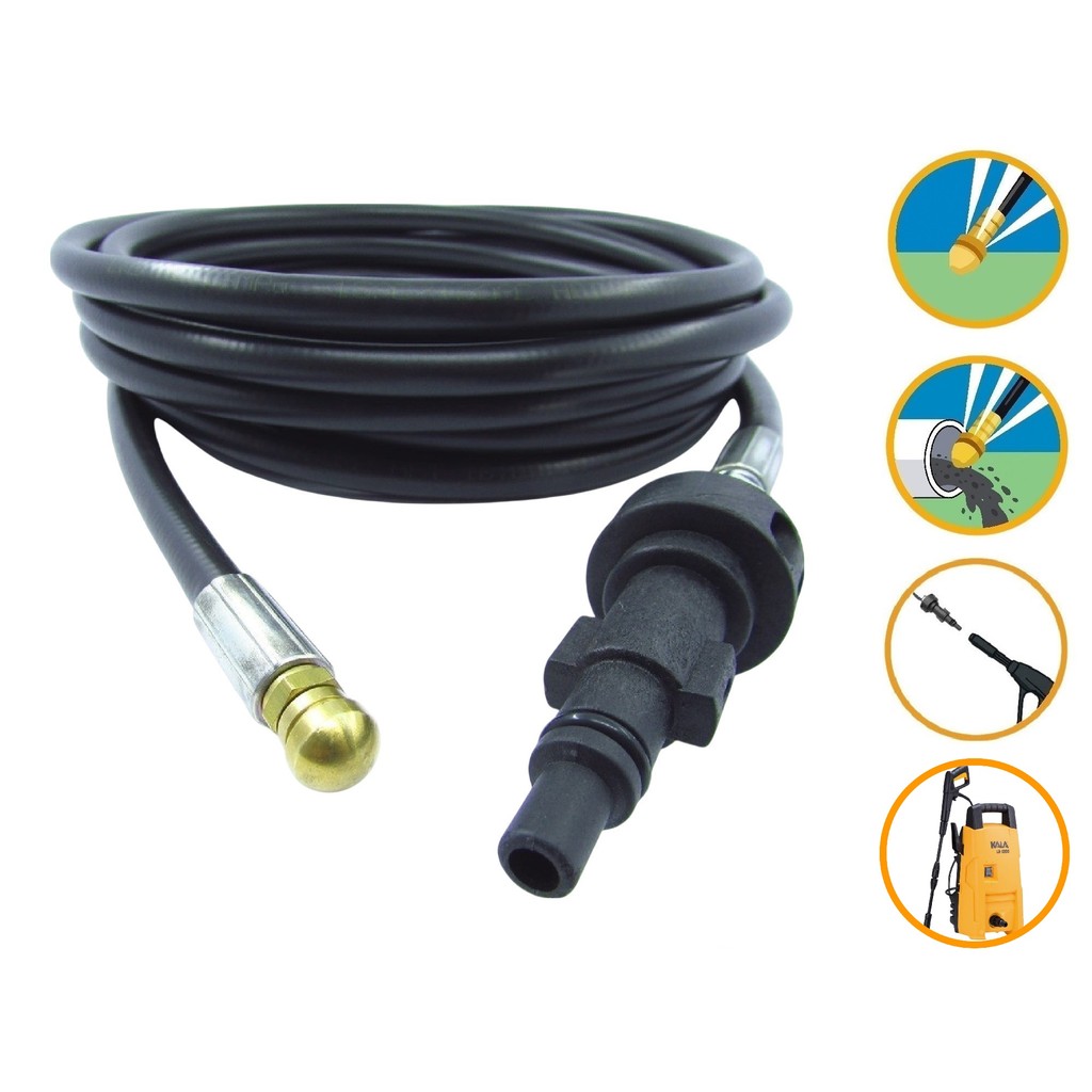 Mangueira Desentupidora 6mt Kala LK 1200 LK1200 Lavadora