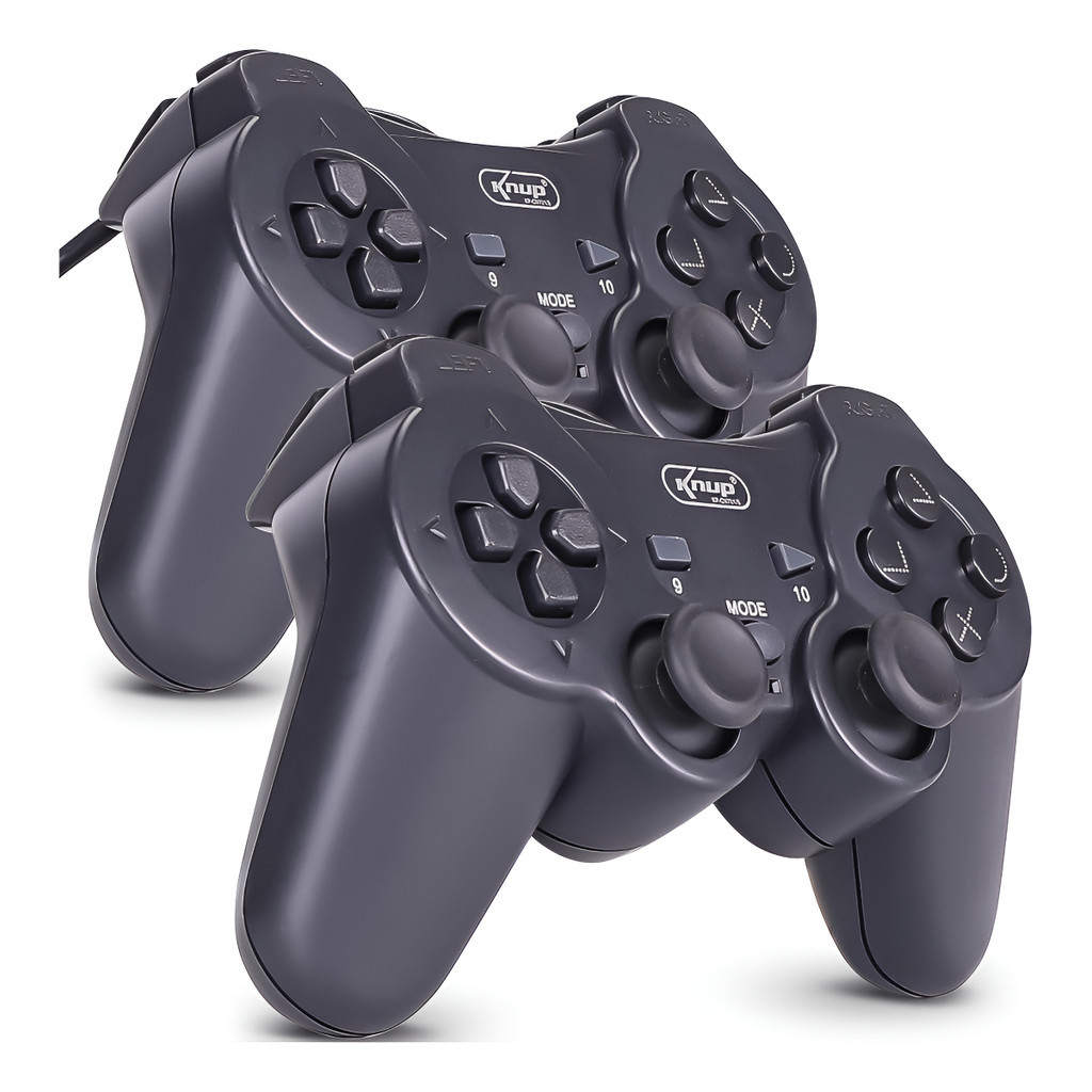 2 Controle Joystick Usb Para Pc Computador Notebook Ps3