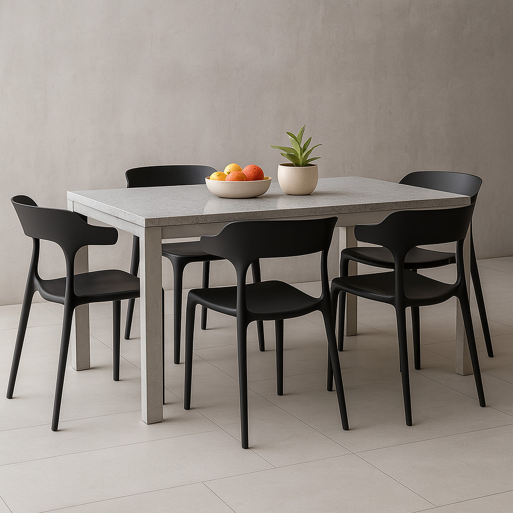 Cadeira Preta Chifre Design Elegante e Moderno, Compacto Sala de Estar Jantar em Oferta na Shopee