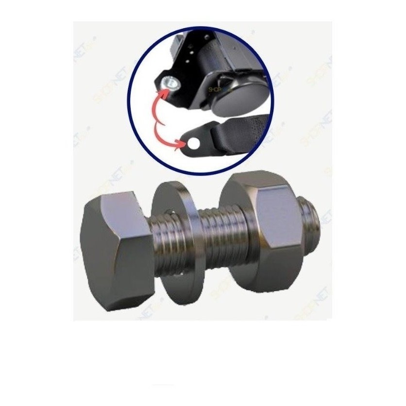 Parafusos Para Cinto De Segurança Universal  Kit 4 Peças em Oferta na Shopee