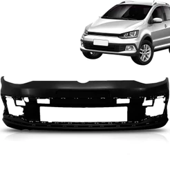 Parachoque Dianteiro Crossfox Space Cross Pepper Xtreme 14 15 16 17 18 19 20 21 Preto Liso Parcial