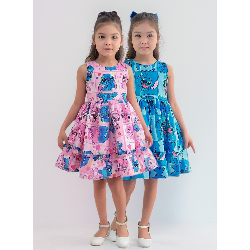 Kit 2 Vestido Menina Mini Diva Fashionista - Vários Temas