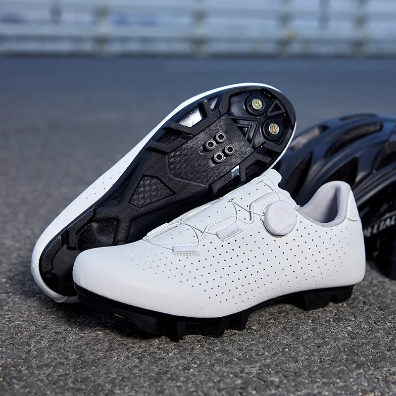 Sapatos De Ciclismo Auto-Travamento Grampo Masculino Feminino Antiderrapante Montanha Leve Bicicleta De Estrada Sapato S