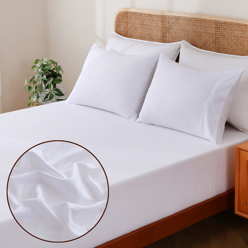 Jogo de Lençol 3 Peças Valencia Percal 300 fios Hotelaria Micropercal King Queen Casal Solteiro em Oferta na Shopee