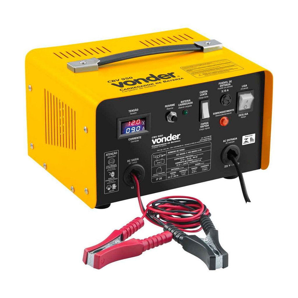 Carregador Bateria 220V Cbv 950 Vonder