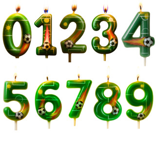 Velas de Aniversário com Desenho de Futebol em Oferta na Shopee