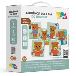 JOGO SEQUÊNCIA DIA A DIA DO URSINHO BABEBI EDUCATIVO MESA MADEIRA ATIVIDADE BRINQUEDO TAREFAS ROTINA