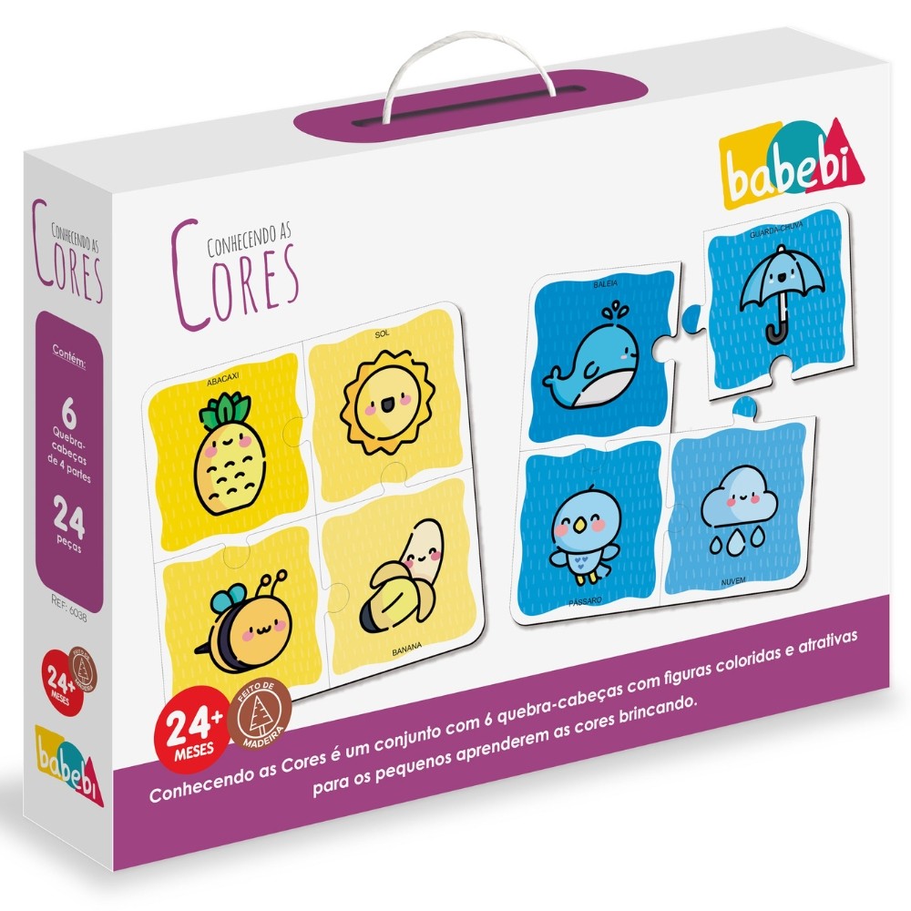 KIT 6 QUEBRA CABEÇAS CONHECENDO AS CORES BABEBI FRUTA ANIMAIS LÓGICO MADEIRA INFANTIL JOGO EDUCATIVO em Oferta na Shopee