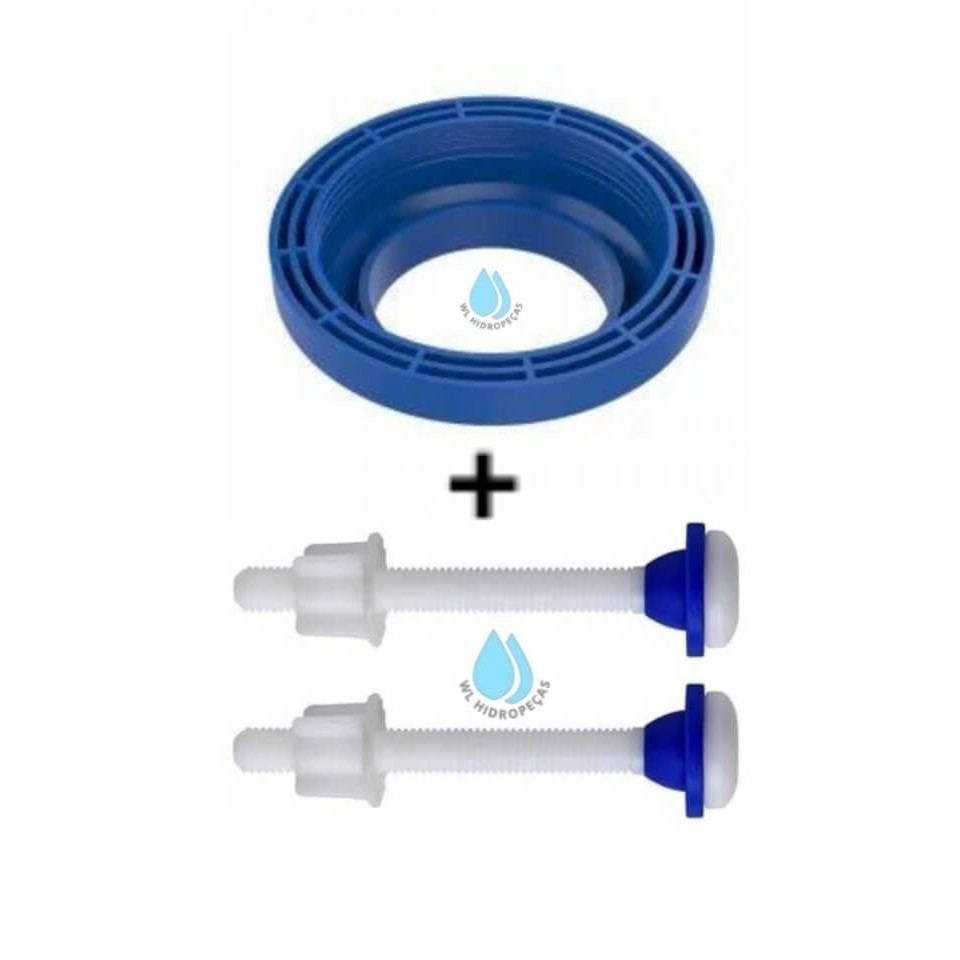 Kit anel de vedação + Parafuso de fixação caixa acoplada