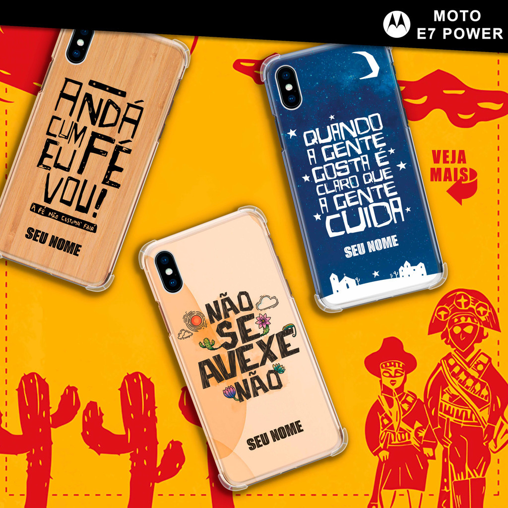 Capa Capinha - Motorola Moto E7 Power - Sertão Nordeste Personalizada