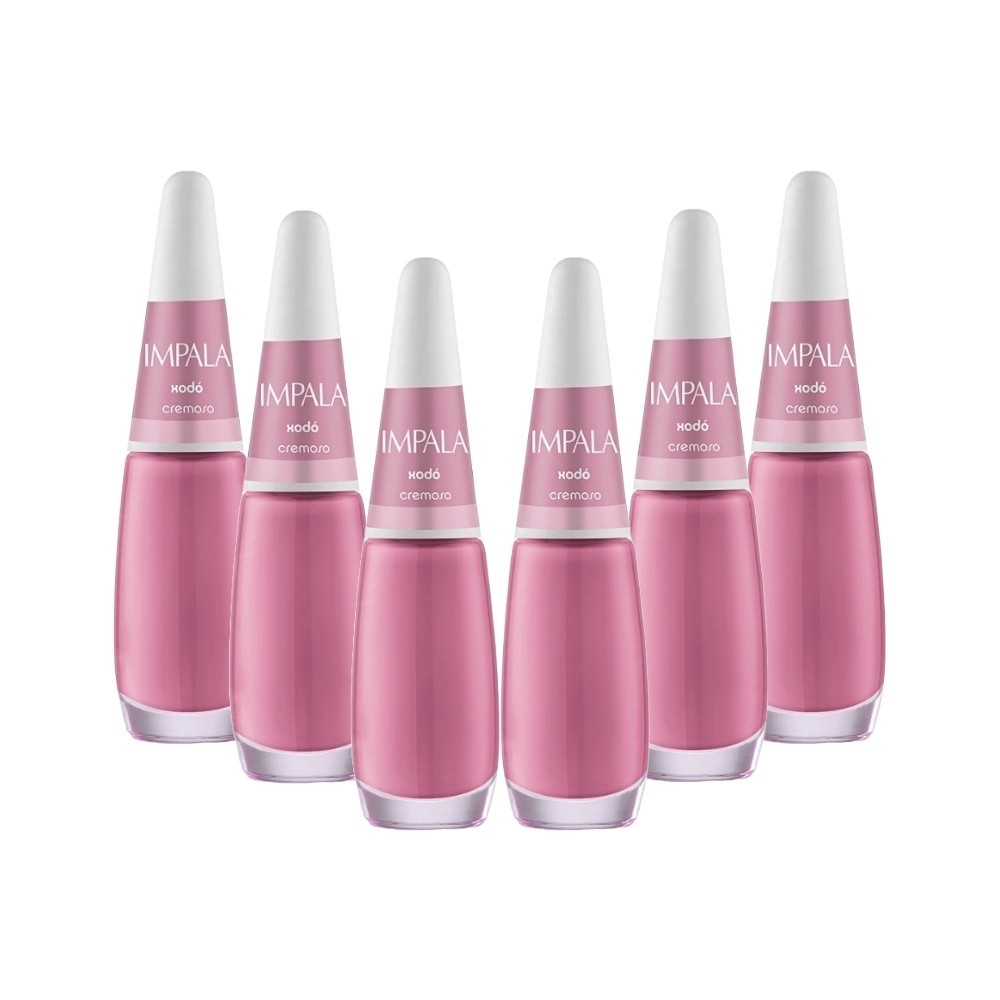 Kit Esmaltes Impala Cremoso Xodó (6 unidades) em Oferta na Shopee