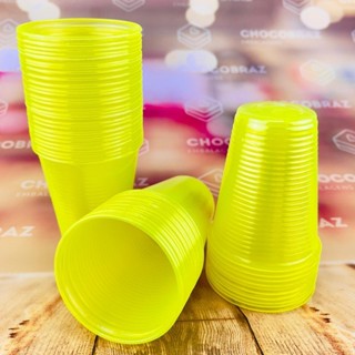 50~250 COPO ANIVERSARIO 200ml AMARELO NEON BELLO FESTAS em Oferta na Shopee